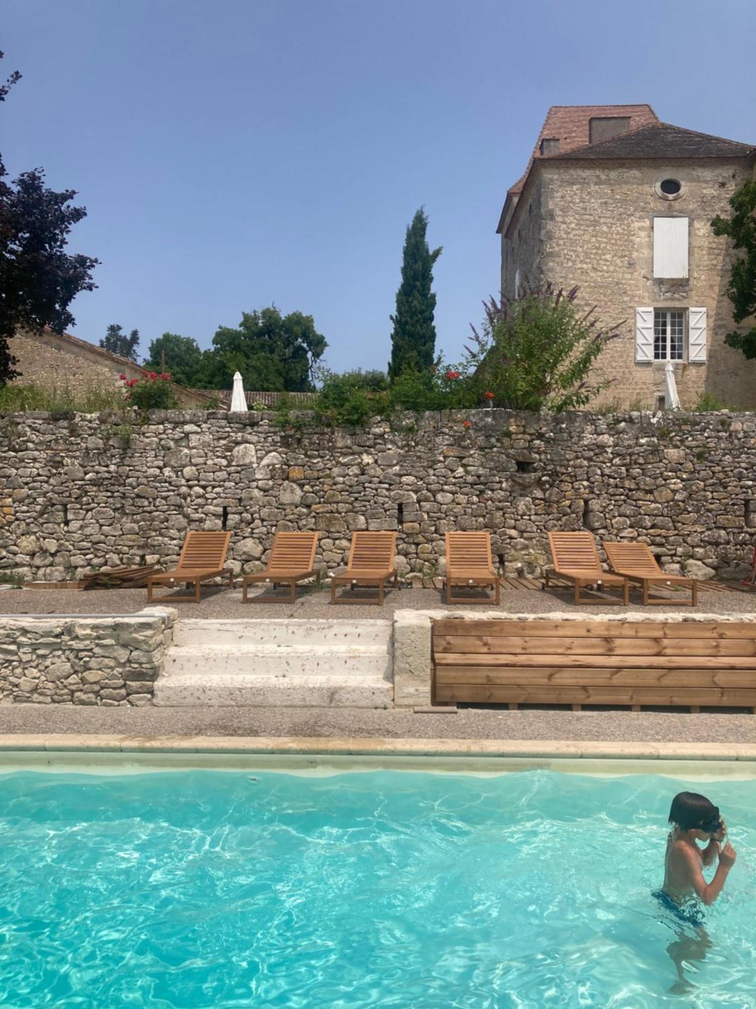 Chateau Barayre - Beautiful 12Th Century Castle With Pool And Large Garden Laussou Luaran gambar